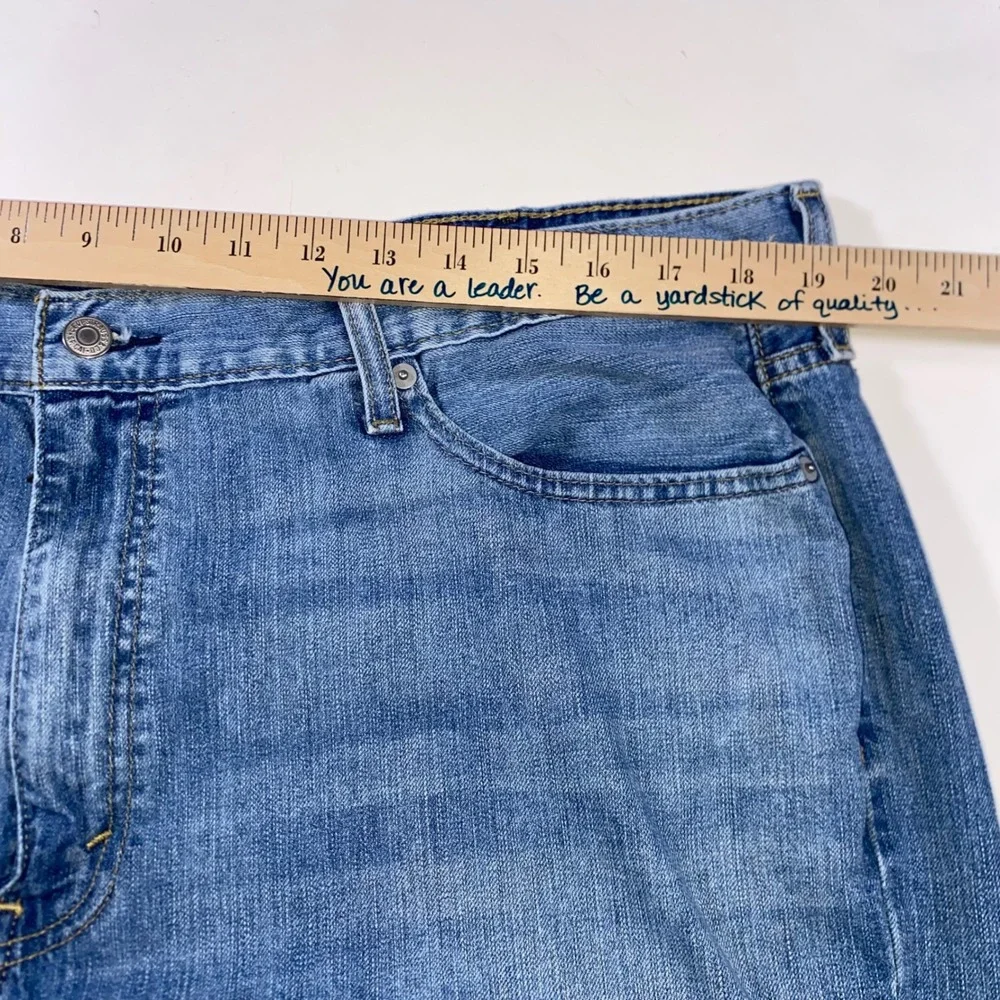 Levis 559 Relaxed Straight Jeans Mens 40x30 Medium Wash Blue WaterLess Denim